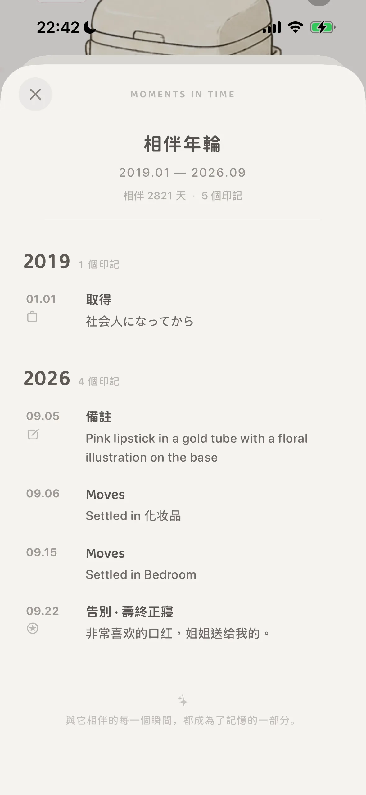 Full Moments in Time vertical scroll